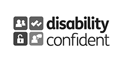 Grey Disability Confident Logo V2